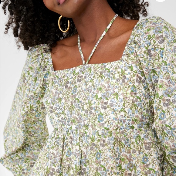Tuckernuck Ditsy Floral Tara Tie-Neck Blouse - XXL - New With Tags - Picture 5 of 8